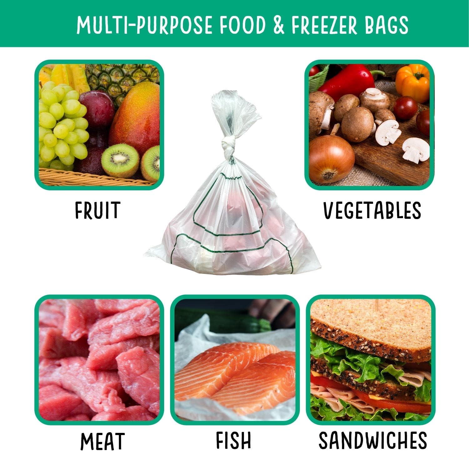 2L Freezer bags (35) x 4, 140 bags - EcoGreenLiving