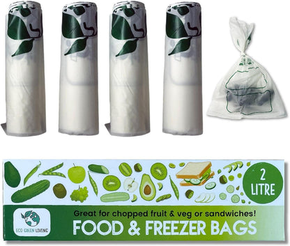 2L Freezer bags (35) x 4, 140 bags - EcoGreenLiving