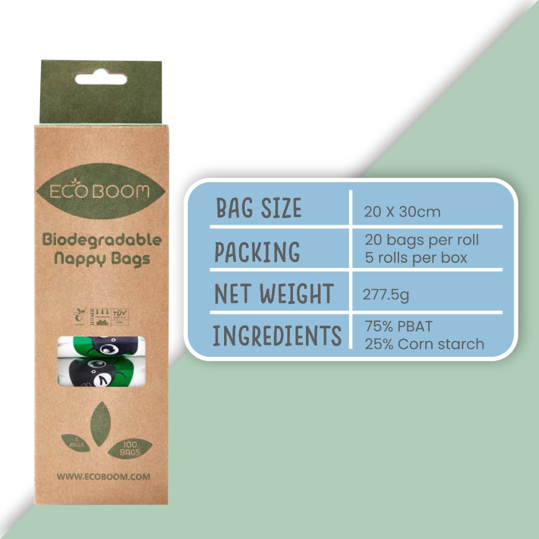 Biodegradable deals nappy bags