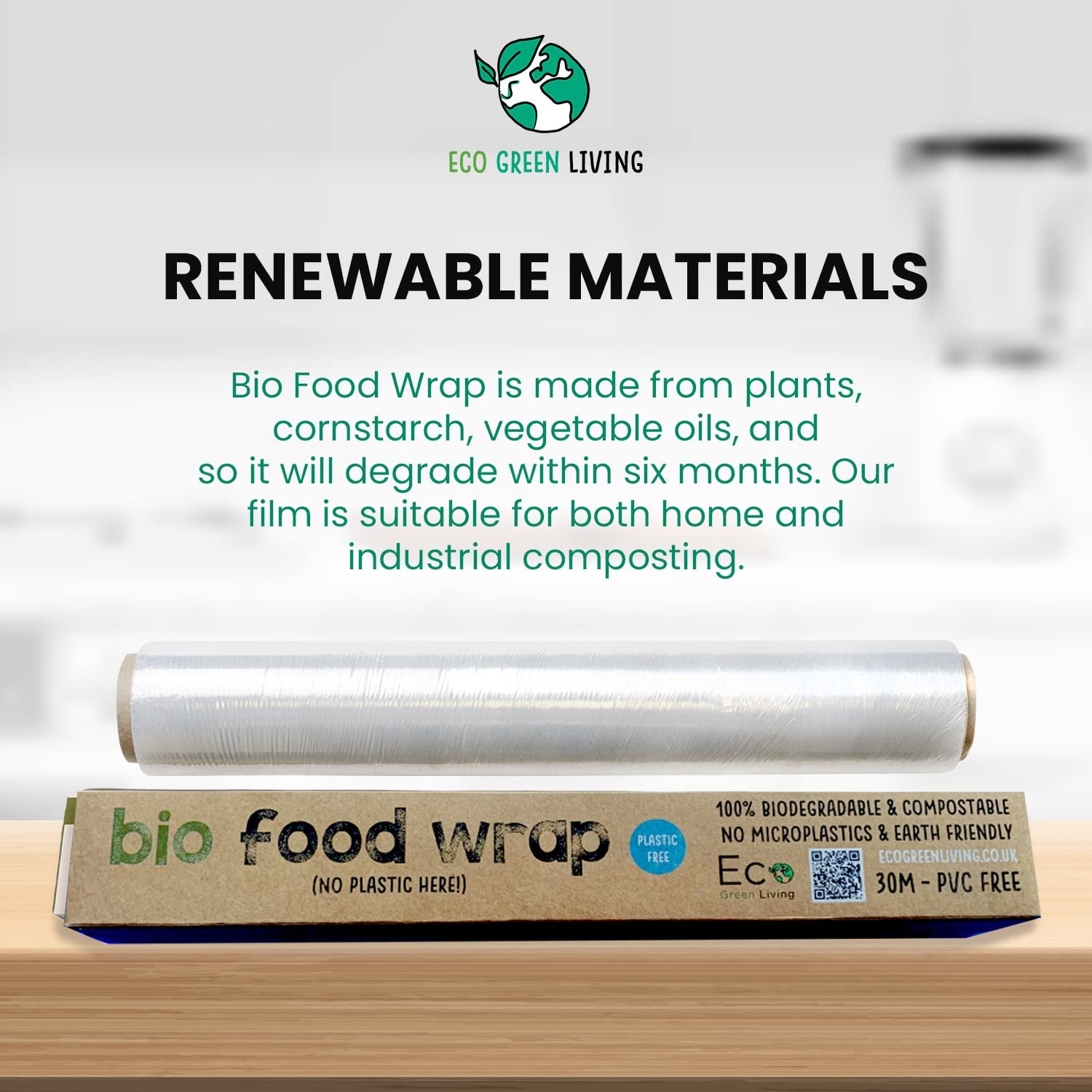 Wholesale Biodegradable Cling Wrap for Food Compostable PLA Cling